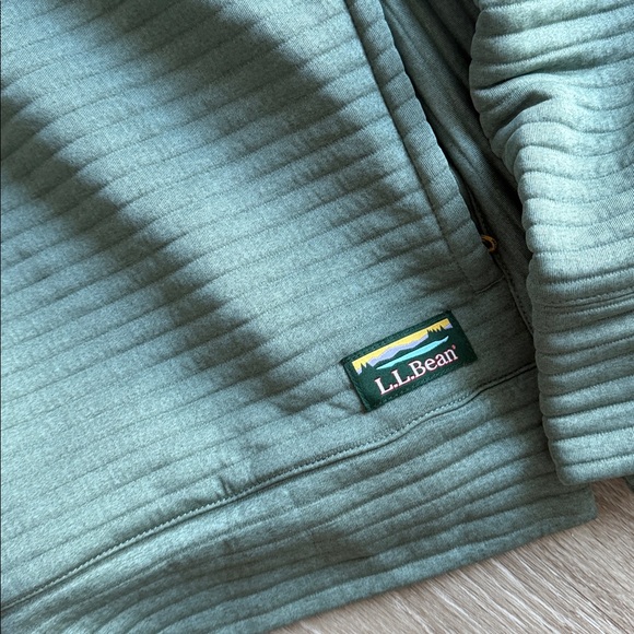 LLBean Airlight Funnelneck Pullover size XL green - Picture 4 of 8